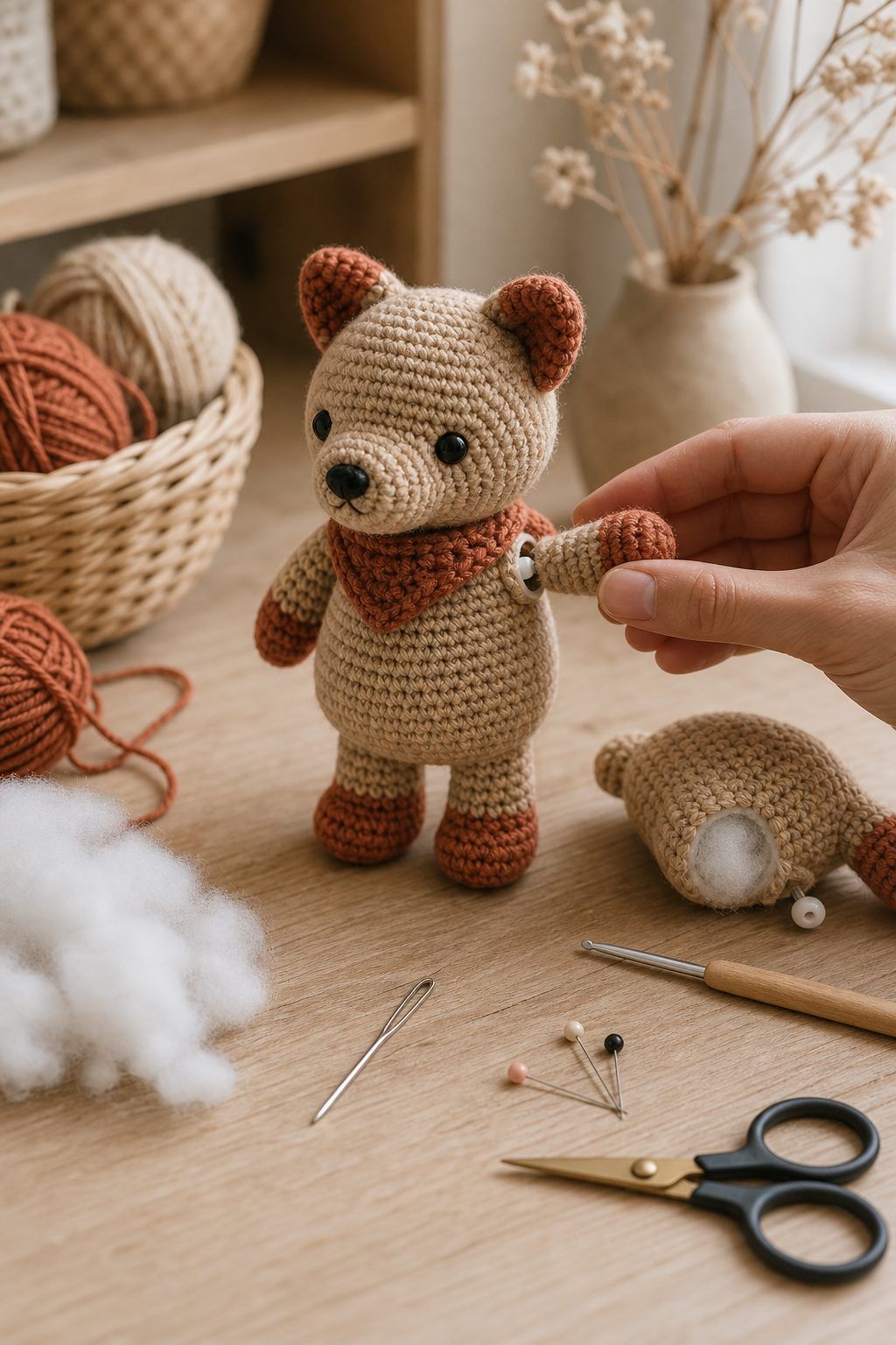 Rembourrer, articuler et faire tenir debout un amigurumi