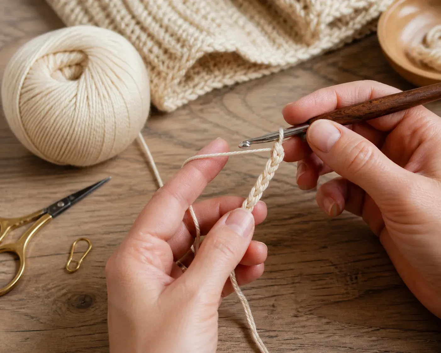 Apprendre le crochet pas à pas pour réaliser vos premiers ouvrages