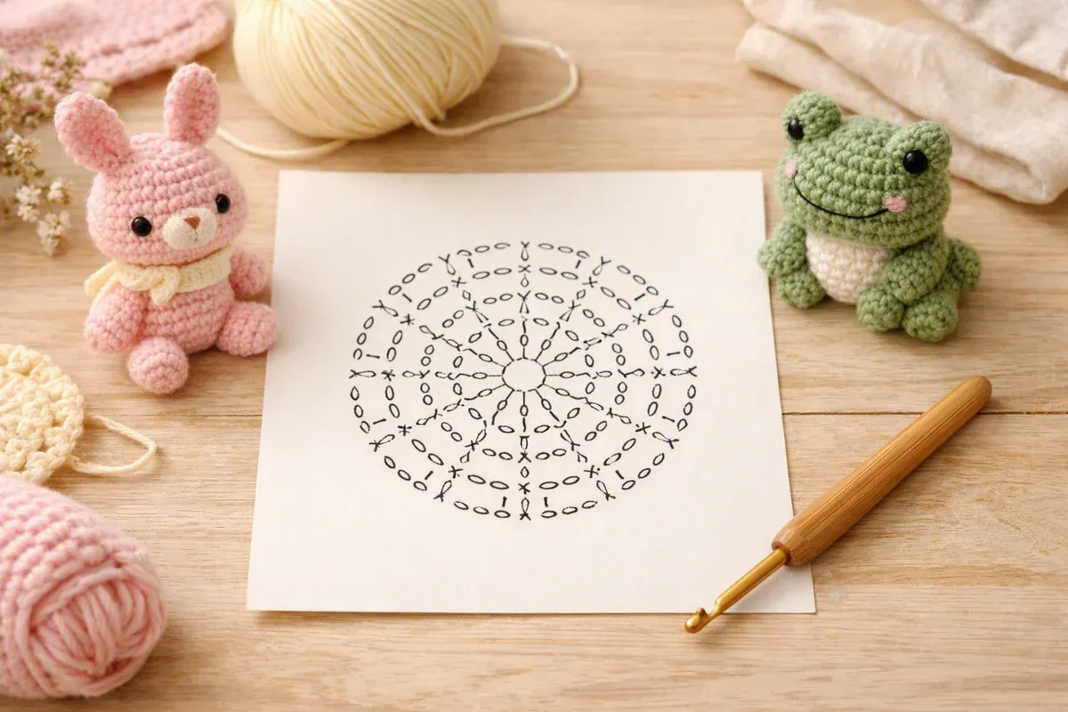 Lire un patron d’amigurumi : abréviations et logique des rangs