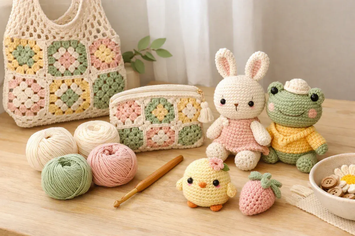 Le sac au crochet : granny, filet, tote ou pochette, lequel choisir ?