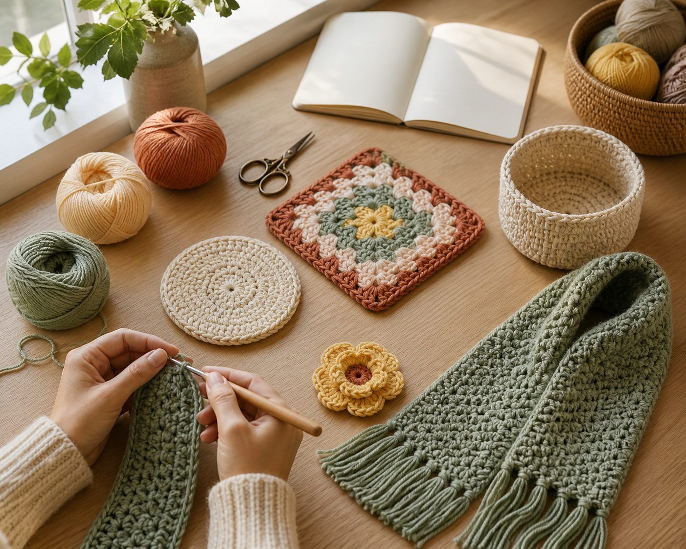 5 idées de projets faciles pour débuter le crochet