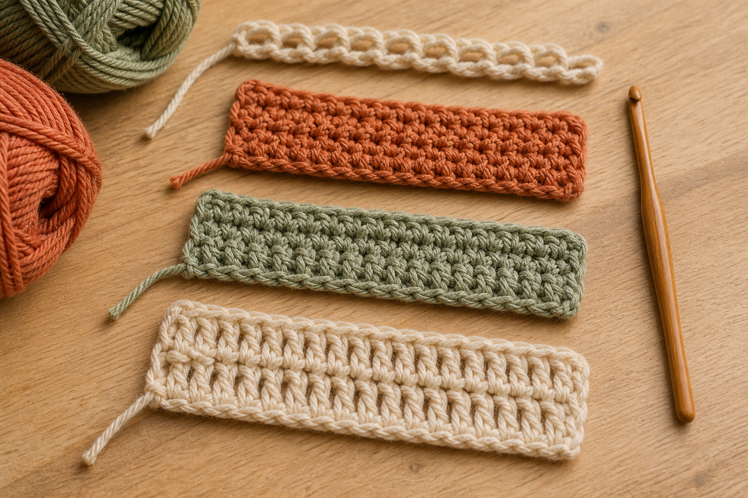 Les différents points au crochet s’adaptent à chaque projet