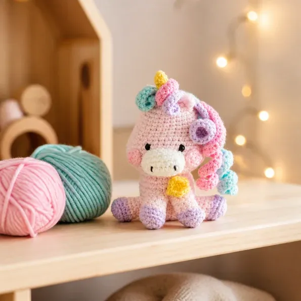Kit crochet minigurumi licorne Sora facile : vue 1