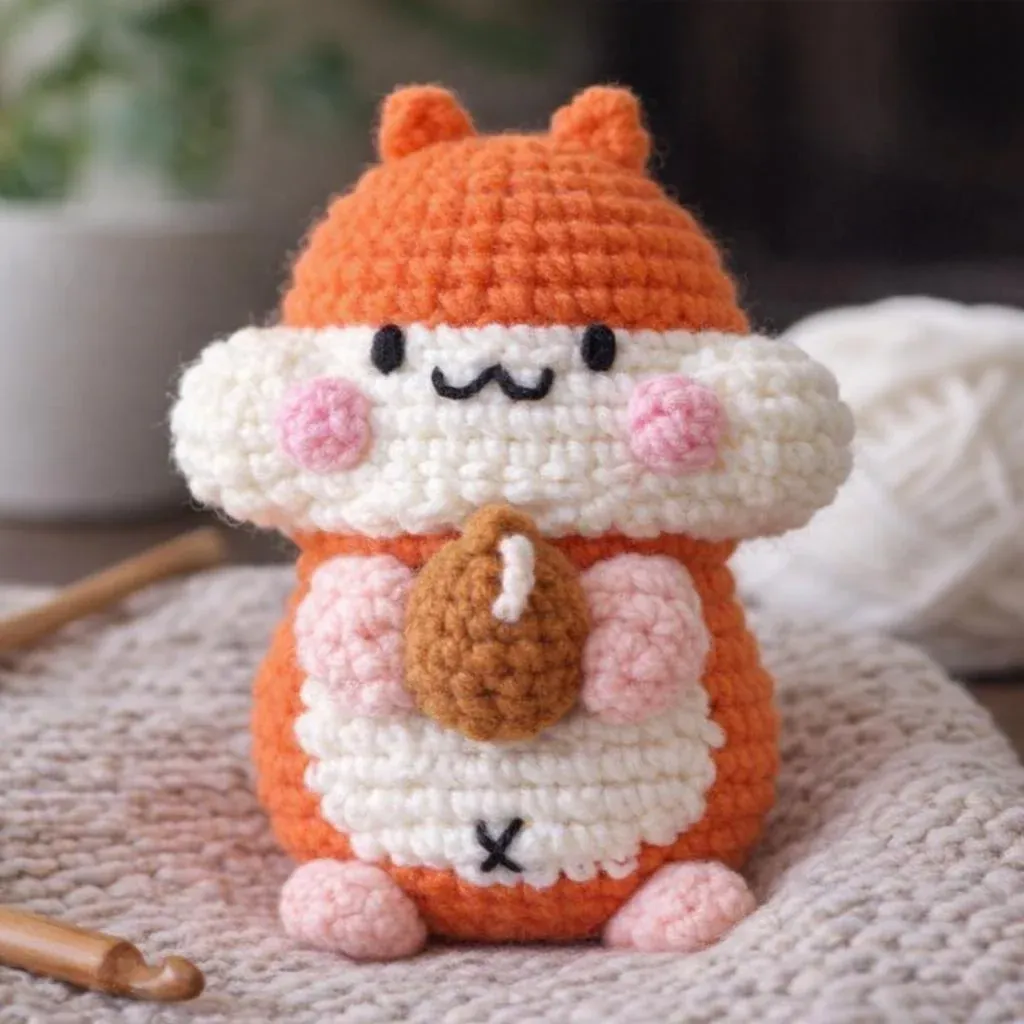 Kit crochet amigurumi Pochi le Hamster dodu : vue 1