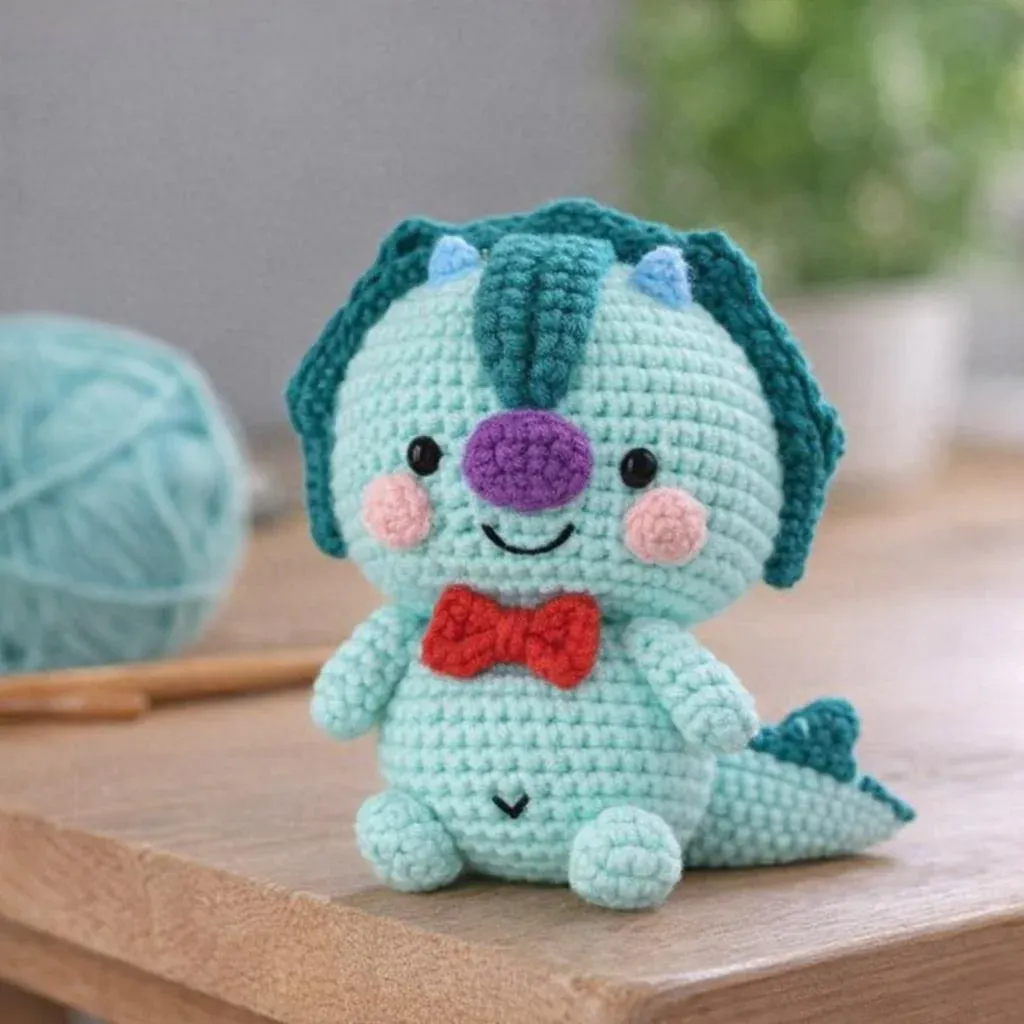 Kit crochet amigurumi Taro le dino facile