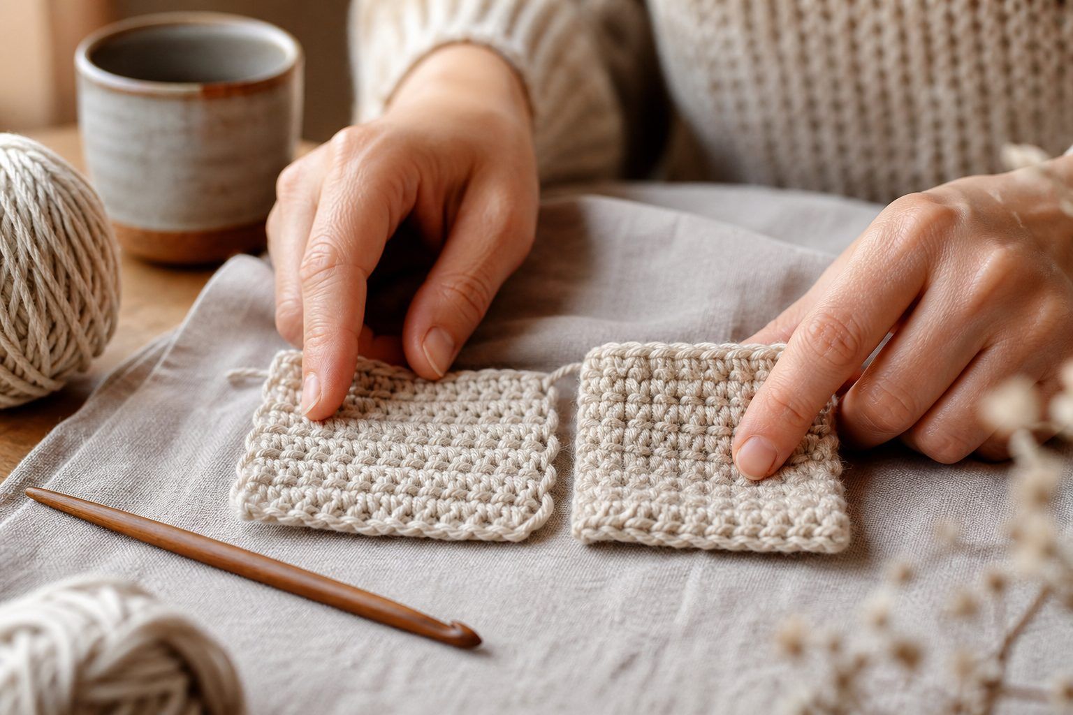 Maille coulée ou maille serrée : quelle différence ?