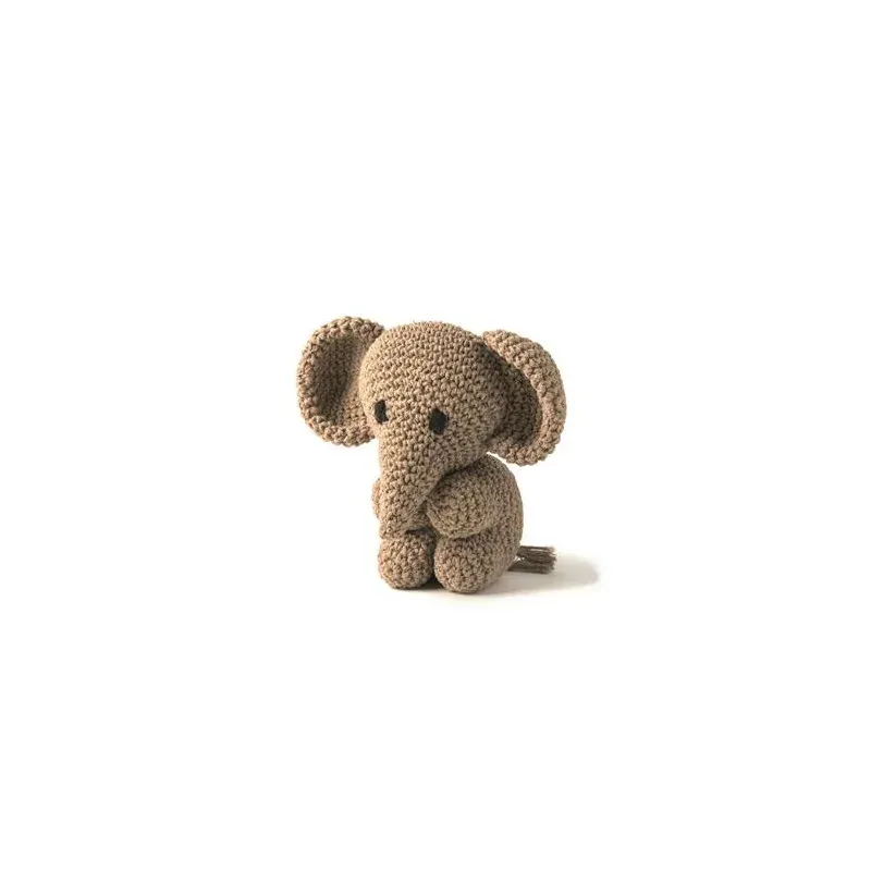 Kit amigurumi éléphant taupe Mo à réaliser au crochet : vue 1