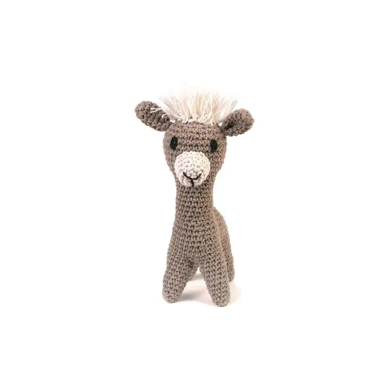 Kit amigurumi Laurie le lama taupe au crochet : vue 1
