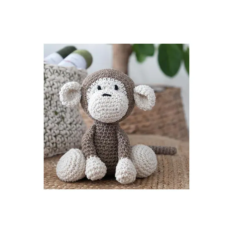 Kit amigurumi Mace le singe taupe au crochet : vue 1