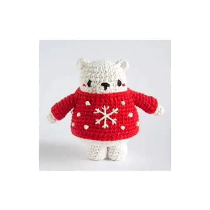 Kit amigurumi ours polaire au crochet Hoooked débutant : vue 1