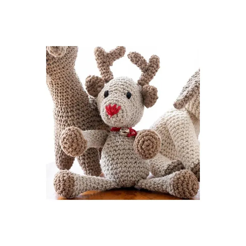 Kit amigurumi Rue le Renne biscuit pour débuter : vue 1