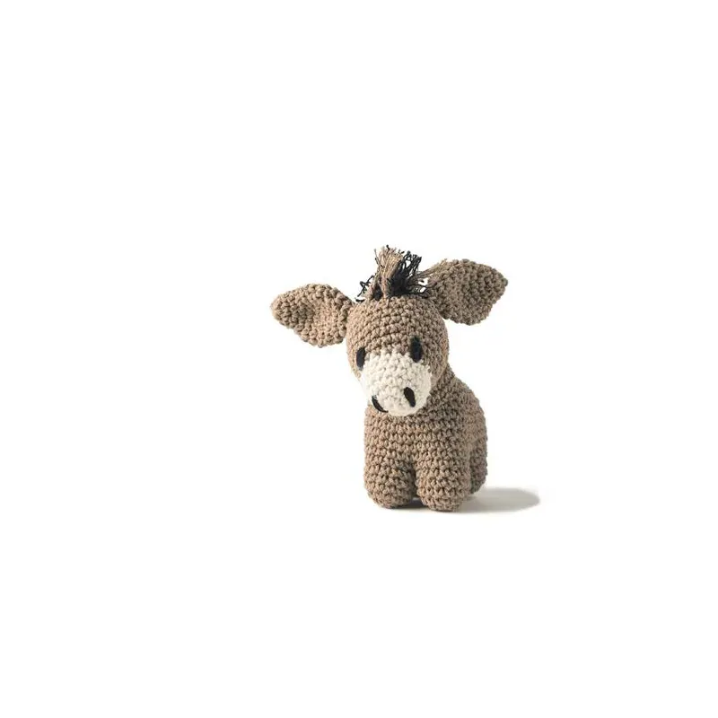 Kit crochet amigurumi âne Joe taupe débutant : vue 1