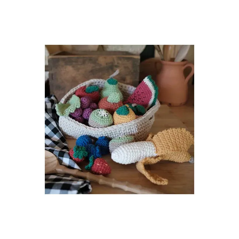 Kit crochet amigurumi fruits Hoooked Fruit Set Monte : vue 1