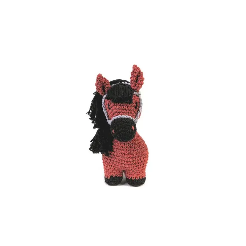 Kit crochet amigurumi Sienna le poney coloris brick : vue 1