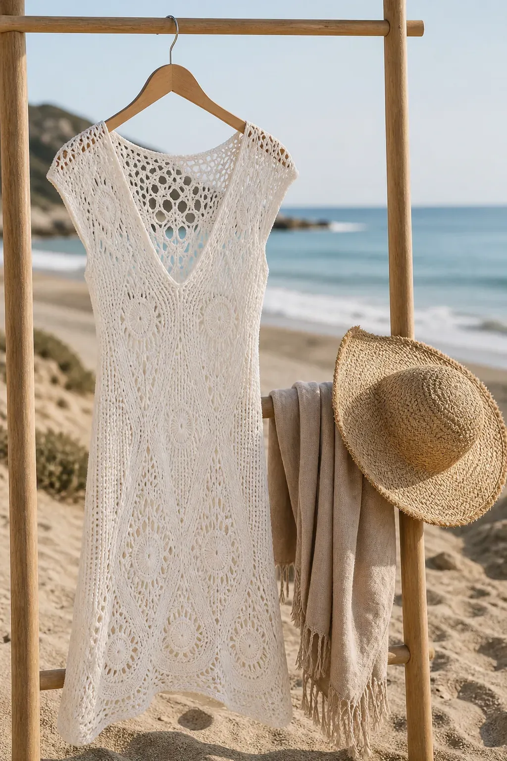 Robe de plage au crochet : modèle facile et léger